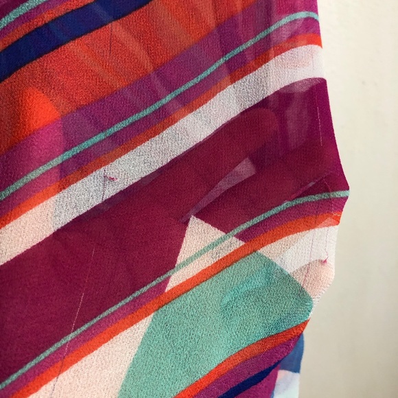 Ella moss blouse colorful rainbow prints small - Picture 4 of 4